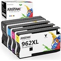 FASTINK HP 962XL Ink Cartridges Combo Pack HP 962XL 962 XL Remanufactured Ink Cartridge Newest Chip Replacements for HP Officejet Pro 9010 9015 9015e 9025 9025e 9012 9018 9028(1Bla