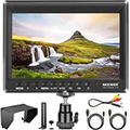 Neewer F100 7 Inch Camera Field Monitor Video Assist Slim IPS 1280x800 HDMI Input 1080p with Sunshade for DSLR Cameras, Handheld Stabilizer, Film Video Making Rig (Battery and Adap