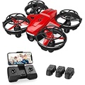 Holy Stone HS420 Mini Drone with HD FPV Camera for Kids Adults Beginners, Pocket RC Quadcopter with 2 Batteries, Toss to Launch, Gesture Selfie, Altitude Hold, Circle Fly, High Spe