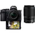 Nikon Z50 Compact Mirrorless Digital Camera with Flip Under Selfie/Vlogger LCD 2 Zoom Lens Kit Includes: NIKKOR Z DX 16-50mm f/3.5-6.3 VR & NIKKOR Z DX 50-250mm F/4.5-6.3 VR