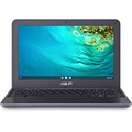 ASUS Chromebook C203XA Rugged & Spill Resistant Laptop, 11.6 HD, 180 Degree, MediaTek Quad-Core Processor, 4GB RAM, 32GB eMMC, MIL-STD 810G Durability, Dark Grey, Education, Chrome