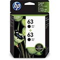 HP 63 2 Ink Cartridges Black Works with HP DeskJet 1112, 2100 Series, 3600 Series, HP ENVY 4500 Series, HP OfficeJet 3800 Series, 4600 Series, 5200 Series F6U62AN