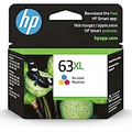 Original HP 63XL Tri-color High-yield Ink Works with HP DeskJet 1112, 2130, 3630 Series; HP ENVY 4510, 4520 Series; HP OfficeJet 3830, 4650, 5200 Series Eligible for Instant Ink F6