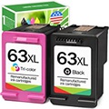 Limeink Remanufactured Ink Cartridge Replacement for HP Ink 63 XL Ink Cartridges for HP 63XL Combo Pack Printers Officejet 3830 Envy 4520 4650 5255 5200 5258 4655 Deskjet 1112 Inkj