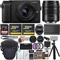 Panasonic LUMIX GX85 Mirrorless Camera (Black) Bundled with 12-32mm and 45-150mm Lenses, 64GB SD Card, and Accessory Bundle