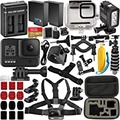 GoPro HERO8 Black with Deluxe Accessory Bundle ? Includes: SanDisk Extreme 32GB microSDHC Memory Card, Spare Battery, Dual Battery Charger, Underwater Housing, LED Light & Much Mor