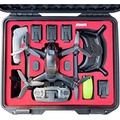 Judunmsk Drone Waterproof Hard Case for DJI FPV Case, Large-Capacity Carrying Case Without Disassembling The Propeller, Compatible with Arm Bracers Accessories(Not Include Arm Brac