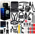 Amazon Renewed GoPro HERO8 Black Digital Action Camera - Waterproof, Touch Screen, 4K UHD Video, 12MP Photos, Live Streaming, Stabilization - with 50 Piece Accessory Kit - All You Need Bundle (Re