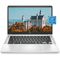 HP Chromebook 14 Laptop, Intel Celeron N4020, 4 GB RAM, 32 GB eMMC, 14” HD Micro-Edge Display, Chrome OS, Thin & Portable, 4K Graphics, Backlit Ash Gray Keyboard (14a-na0024nr, 202