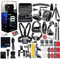 GoPro HERO8 Black Digital Action Camera - Waterproof, Touch Screen, 4K UHD Video, 12MP Photos, Live Streaming, Stabilization - 16GB Card - with 50 Piece Accessory Kit - All You Nee