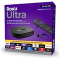 Roku Ultra 2022 4K/HDR/Dolby Vision Streaming Device and Roku Voice Remote Pro with Rechargeable Battery, Hands-Free Voice Controls, Lost Remote Finder, and Private Listening