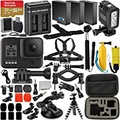 GoPro HERO8 (Hero 8) Action Camera (Black) with Premium Accessory Bundle ?Includes: SanDisk Extreme 32GB microSDHC Memory Card, 2x Spare Battery, Dual Battery Charger, Underwater L