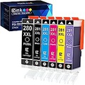E-Z Ink (TM Compatible Ink Cartridge Replacement for Canon PGI-280XXL CLI-281XXL PGI 280 XXL CLI 281 XXL to use with PIXMA TS8320 TS8220 TS8120 (PGBK, Black, Photo Blue, Cyan, Mage