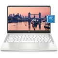 HP Chromebook 14 Laptop, Intel Celeron N4000 Processor, 4 GB RAM, 32 GB eMMC, 14” HD Display, Chrome, Lightweight Computer with Webcam and Dual Mics, Home, School, Music, Movies (1