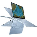 ASUS Chromebook Flip C433 2 in 1 Laptop, 14 Touchscreen FHD NanoEdge Display, Intel Core m3-8100Y Processor, 8GB RAM, 64GB eMMC Storage, Backlit Keyboard, Silver, Chrome OS, C433TA