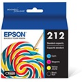 EPSON T212 Claria -Ink Standard Capacity Black & Color -Cartridge Combo Pack (T212120-BCS) for select Epson Expression and WorkForce Printers