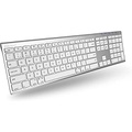 Macally Wireless Bluetooth Keyboard with Numeric Keypad - Multi Device Keyboard for Mac Pro/Mini, Apple iMac, MacBook, Laptop, Computer Windows PC. Android, Smartphones, Tablets (A