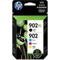 HP 902 / 902Xl (T0a39an) Ink Cartridges (Cyan Magenta Yellow Black) 4-Pack in Retail Packaging