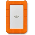 LaCie Rugged Mini, 5T,B USB 3.0 Portable 2.5 inch External Hard Drive for PC and Mac, Orange/Grey, with Rescue Services (STJJ5000400)