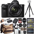 Sony Alpha a7II Mirrorless Digital Camera with 28-70mm OSS Lens Bundle with 60-Inch Tripod, Camera Bag, 64GB SD Card, Card Case and Reader, Battery and Dual Charger, and Lens Cap K