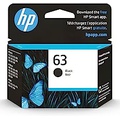 Original HP 63 Black Ink Cartridge Works with HP DeskJet 1112, 2130, 3630 Series; HP ENVY 4510, 4520 Series; HP OfficeJet 3830, 4650, 5200 Series Eligible for Instant Ink F6U62AN