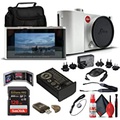 Leica TL2 Mirrorless Digital Camera Body - Silver (18188) with 128GB Extreme Pro SD Card + Padded Camera Bag + Memory Card Wallet & Reader + Neck Strap + Lens Cap Keeper + Cleaning
