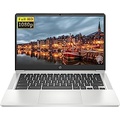 HP Chromebook Laptop, 14 FHD Touchscreen, AMD 3015Ce Processor, 8GB RAM, 64GB eMMC Storage, Webcam, WiFi, Bluetooth, Chrome OS, Mineral Silver