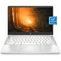HP Chromebook 14 Laptop, Intel Celeron Processor, 4 GB RAM, 32 GB eMMC, 14” FHD (1920 x 1080) Chrome OS, Webcam & Dual Mics, Work, Entertainment, School, Long Battery Life (14a-na0