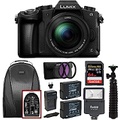 Panasonic LUMIX G85MK 4K Mirrorless Interchangeable Lens Camera Kit with 12-60mm Lens Bundle with 64GB Memory Card, 2 Spare Batteries, Charger, Backpack, Spider Tripod, Filter Kit,