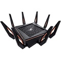 ASUS ROG Rapture WiFi 6 Gaming Router (GT AX11000) Tri Band 10 Gigabit Wireless Router, 1.8GHz Quad Core CPU, WTFast, 2.5G Port, AiMesh Compatible, Included Lifetime Internet Sec
