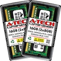 A-Tech 16GB (2x8GB) DDR3L 1600 MHz SODIMM PC3L-12800 (PC3-12800) CL11 DDR3 2Rx8 1.35V Laptop RAM Memory Modules