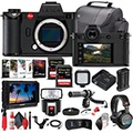 Leica SL2-S Mirrorless Digital Camera (Body Only) (10880) + SF40 Flash + 4K Monitor + Pro Headphones + Pro Mic + 2 x 64GB Memory Card + Corel Photo Software + Triple Shoe Bracket +