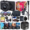 Canon EOS M200 Mirrorless Digital Camera Content Creator Kit with Canon EF-M 15-45mm is STM Lens + HG-100TBR Tripod Grip + BR-E1 Wireless Remote and Professional Accessory Bundle (