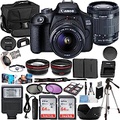 Canon EOS 2000D/Rebel T7 Vlogger Kit:EF-S 18-55mm is II Lens,128GB Memory,Tripod,3 Piece Filter Kit,Gadget Bag,Remote Shutter,USB Card Reader,Cleaning Kit & Software Package