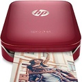 HP Sprocket Portable Photo Printer, Print Social Media Photos on 2x3 Sticky-Backed Paper - Red (Z3Z93A)