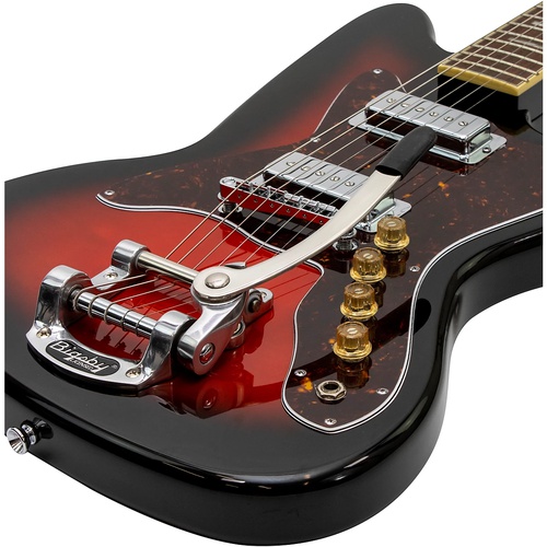  Silvertone 1478 Solidbody Electric Guitar Red Sunburst