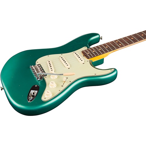  Fender Custom Shop 1963 Stratocaster Journeyman Relic with Closet Classic Hardware Electric Guitar Faded Aged Sherwood Green Metallic