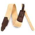 Franklin Strap 2.5 Honey Suede Guitar Strap with Chocolate Ends