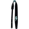 Perris 2.5 Suede with Mini Bolt Guitar Strap - Black/Teal Black/Teal 41 to 56 in.