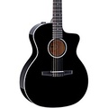 Taylor 214ce-N DLX Special Edition Grand Auditorium Nylon-String Acoustic-Electric Guitar Black