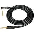 KIRLIN 22AWG Instrument Cable, Carbon Black, 1/4 Straight to Right Angle 20 ft.