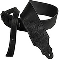 Franklin Strap 3 Leather Strap with Tooled Ends Black 3 in.