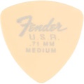Fender 346 Dura-Tone Delrin Pick (12-Pack), Olympic White .71 mm 12 Pack