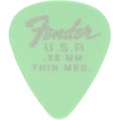 Fender 351 Dura-Tone Delrin Pick (12-Pack), Surf Green .58 mm 12 Pack