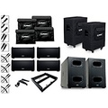 QSC (4) LA108 Ground Stack Active Line Array Speaker Package With (2) KS212C Subwoofers