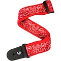 DAddario 50 mm Nylon Guitar Strap, 2 Tone Red/Brown Brown/Red Underlay 2 in.