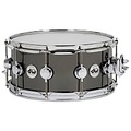 DW 6.5x14in Collectors Series Snare Drum Black Nickel Over Brass with Chrome Hardware