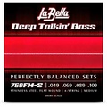 LaBella 760FM-S Deep Talkin Stainless Steel Flat Wound 4-String Bass Strings - Short Scale Medium (49 - 109)