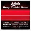 LaBella 760N-CB Deep Talkin Bass Black Nylon Tape Wound 6-String Bass Strings - Standard 43 - 135