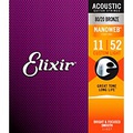 Elixir 80/20 Bronze Acoustic Guitar Strings With NANOWEB Coating, Custom Light (.011-.052)